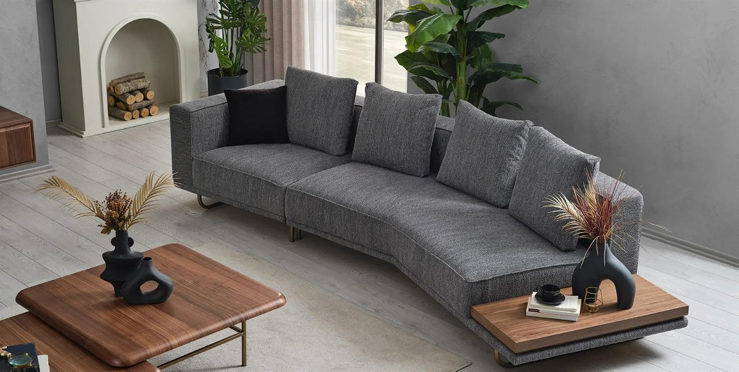 Solid Kırık Dörtlü Koltuk