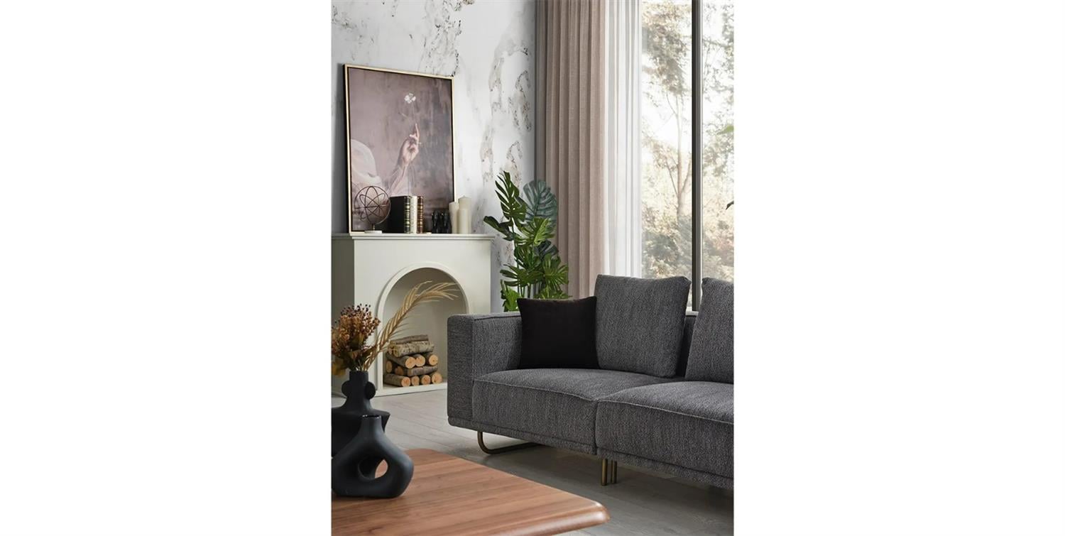 Solid Kırık Dörtlü Koltuk