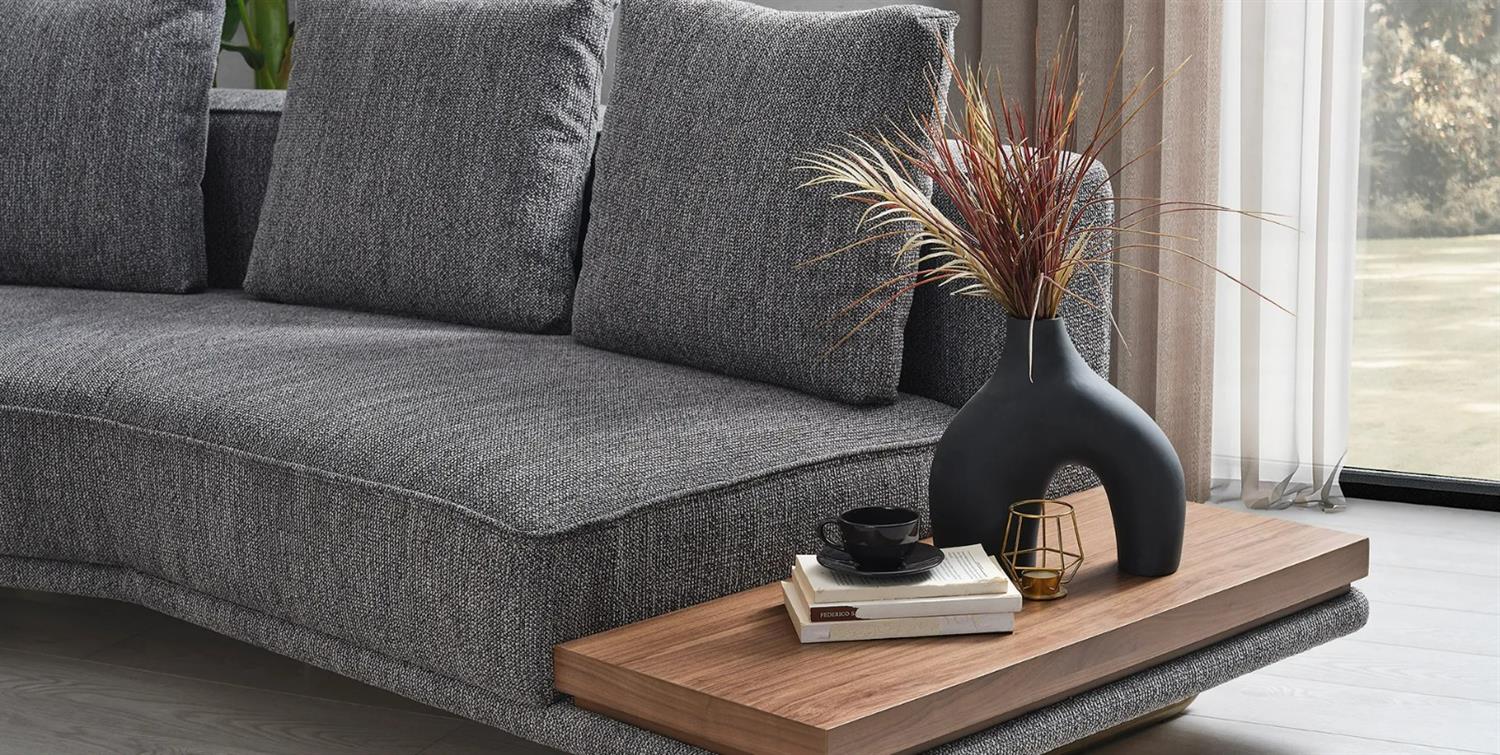 Solid Kırık Dörtlü Koltuk