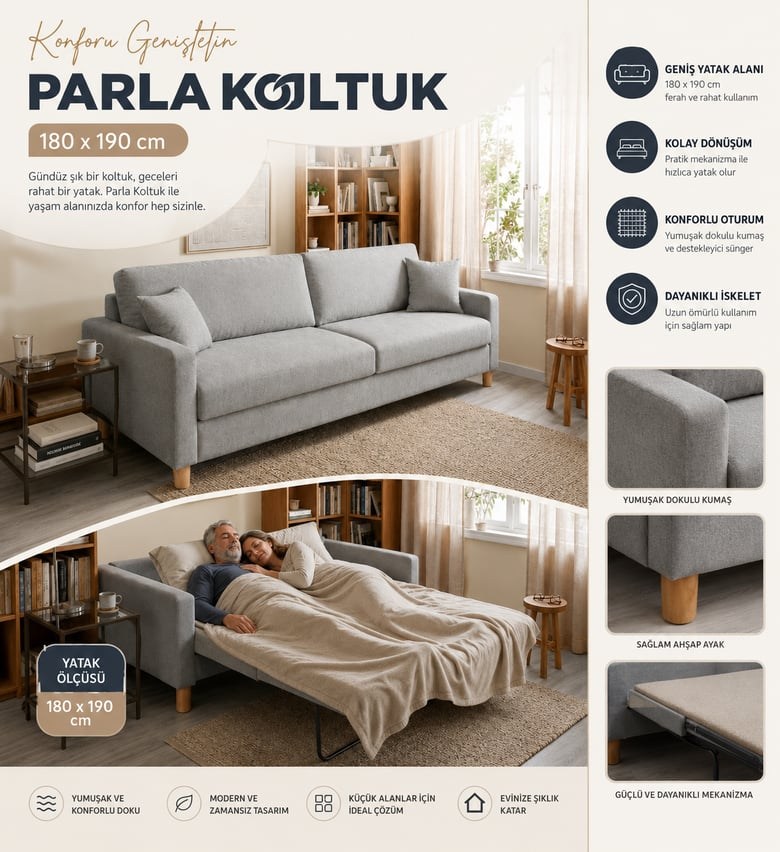 Varna Yataklı Kanepe 