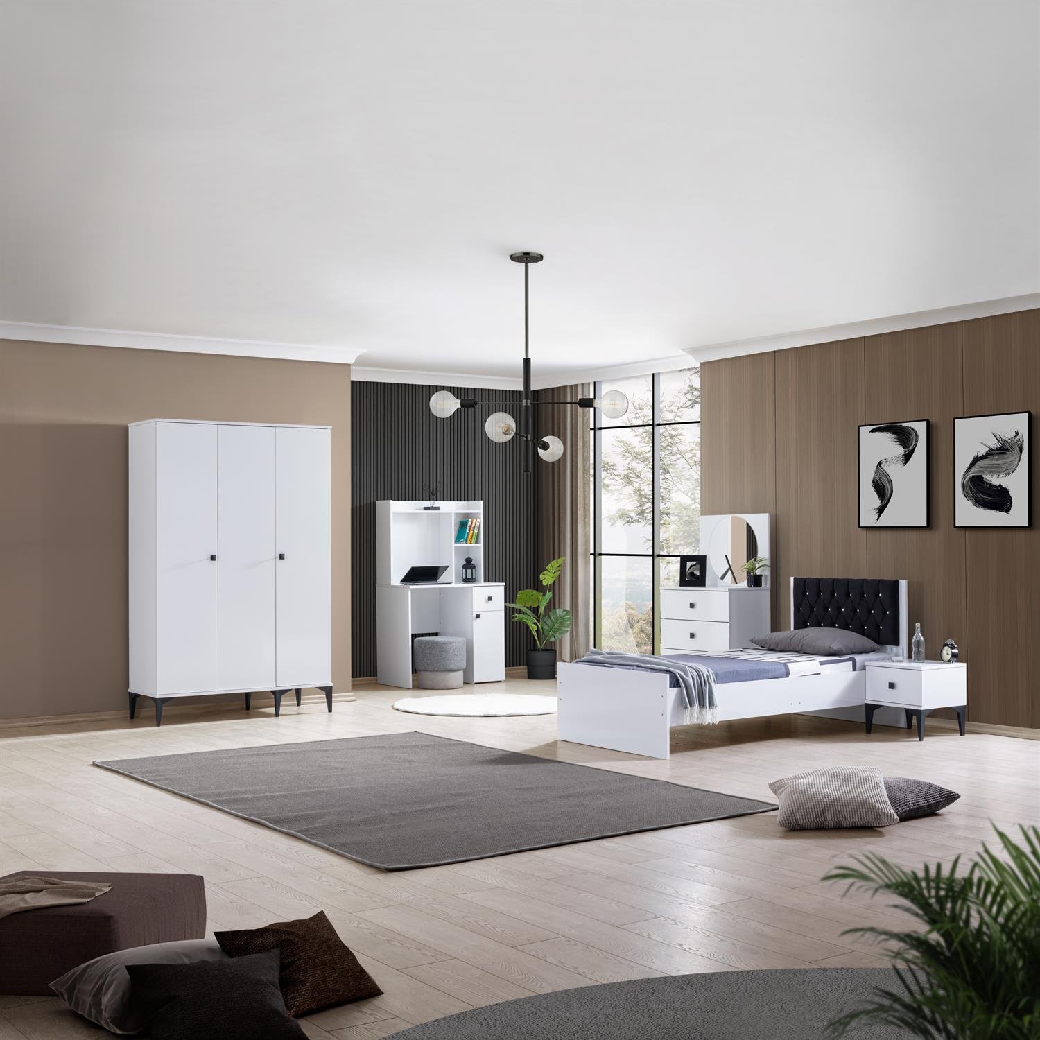 White 3'lü Genç Odası Takımı
