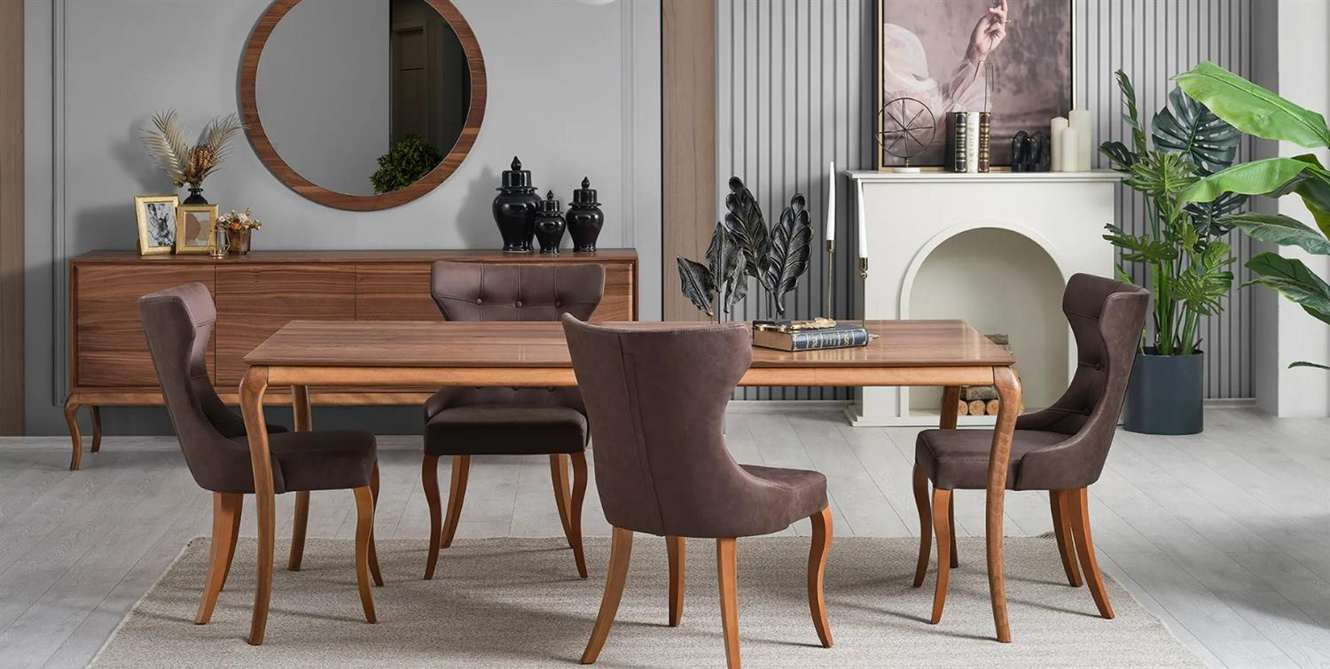 Woody Yemek Odası Masa