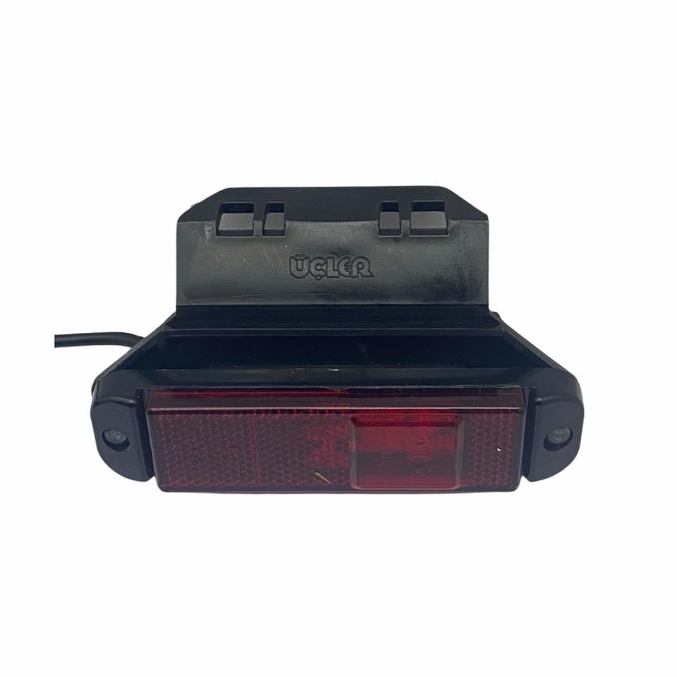 12V-24V YAN İKAZ LAMBASI KIRMIZI (3 LEDLİ) (130*32 MM) KRONE DORSE