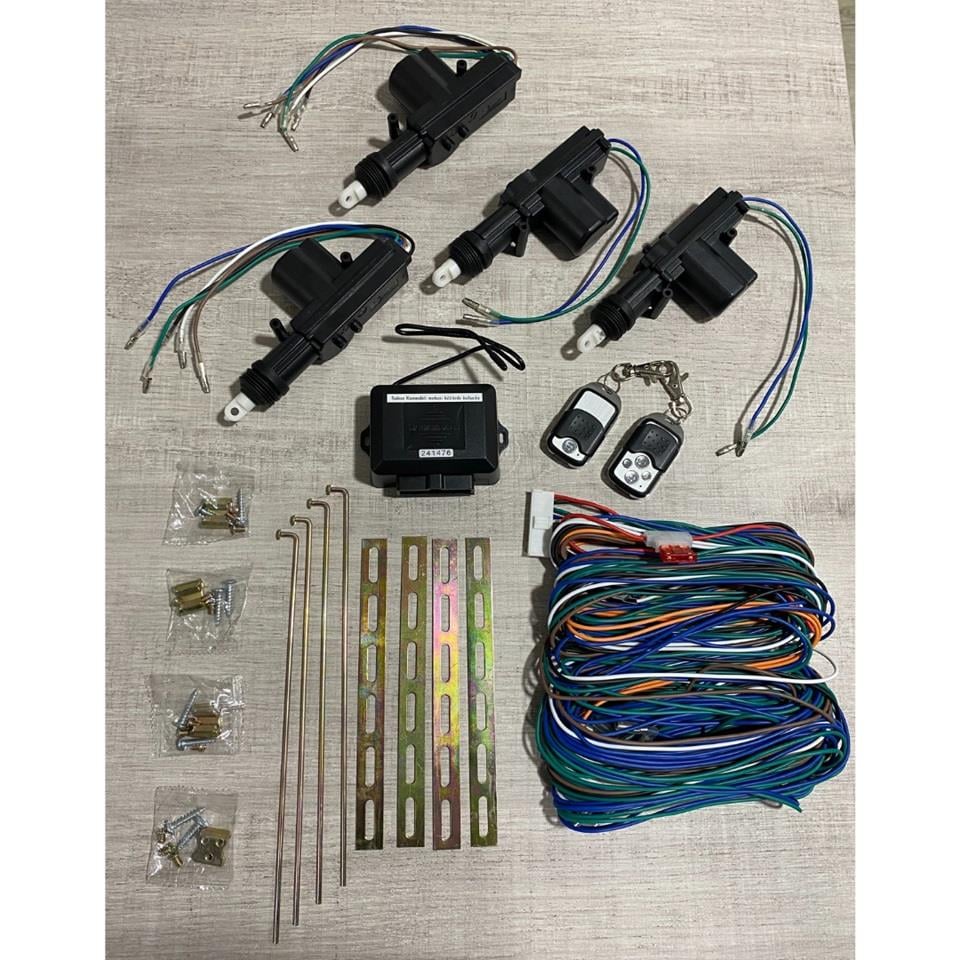 12V MERKEZİ KAPI KİLİT SETİ (KUMANDALI)