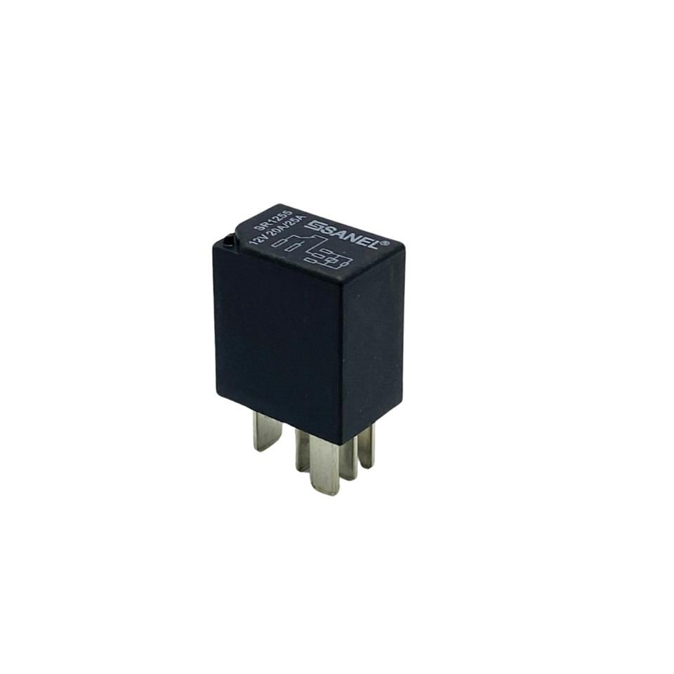 SANEL 12V RÖLE 5 UÇLU 20/25 A MİKRO (ÇİFT PLATİN) (DİRENÇLİ) (30-85-86-87-87a)