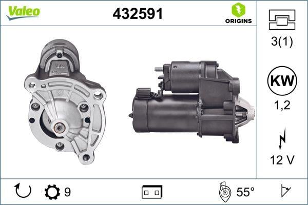 VALEO 12V MARŞ MOTORU 9 DİŞ 1.2 KW CITROEN-PEUGEOT