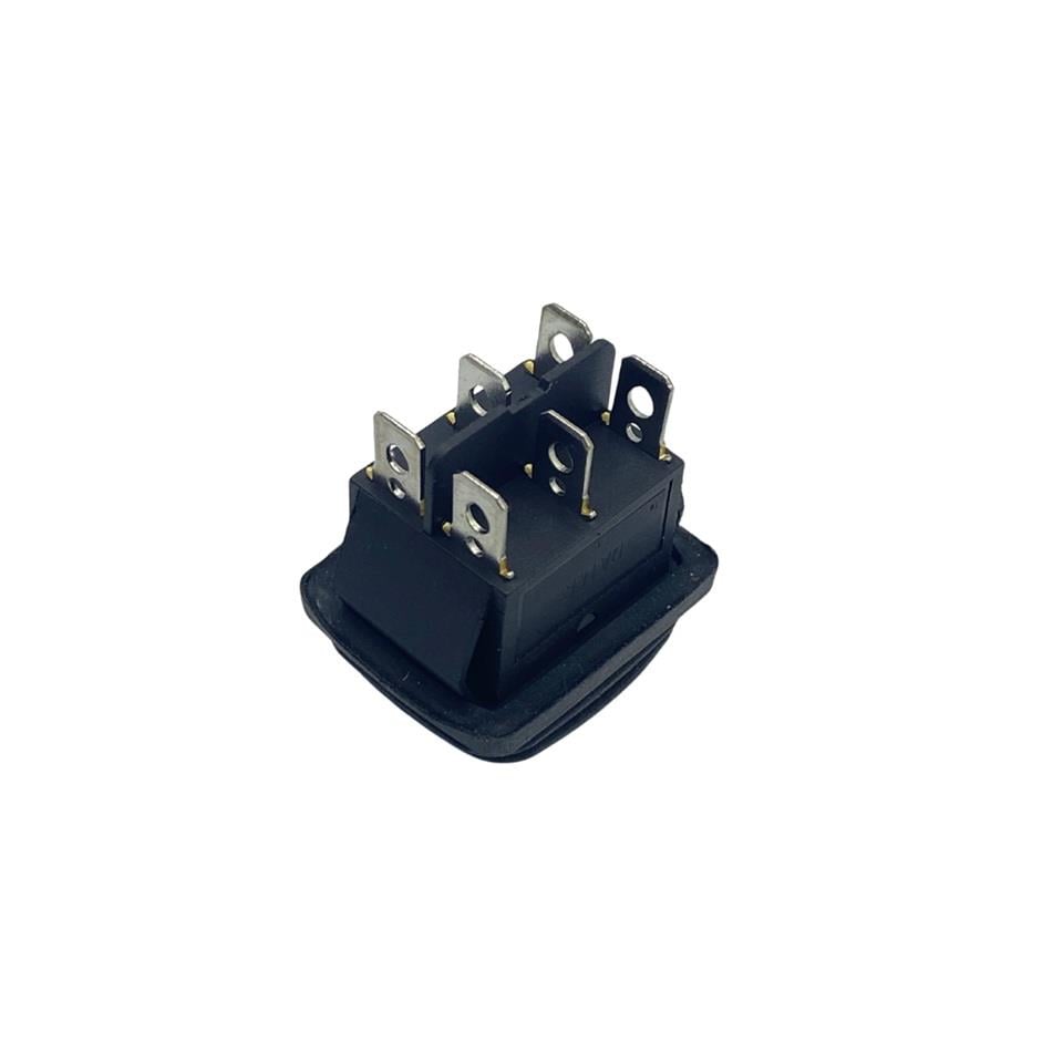 TUŞLU ANAHTAR KARE (BÜYÜK BOY) (6 FİŞ) (ON-OFF-ON) (LASTİKLİ) (16A 250V AC / 20A 125V AC)