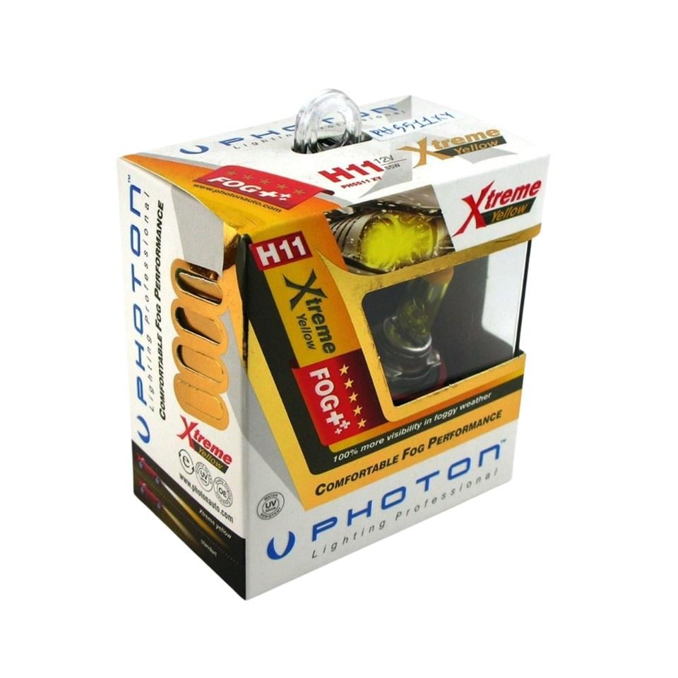 PHOTON 12V H11 AMPUL 55W X-TREME YELLOW SARI IŞIK (2 AD)