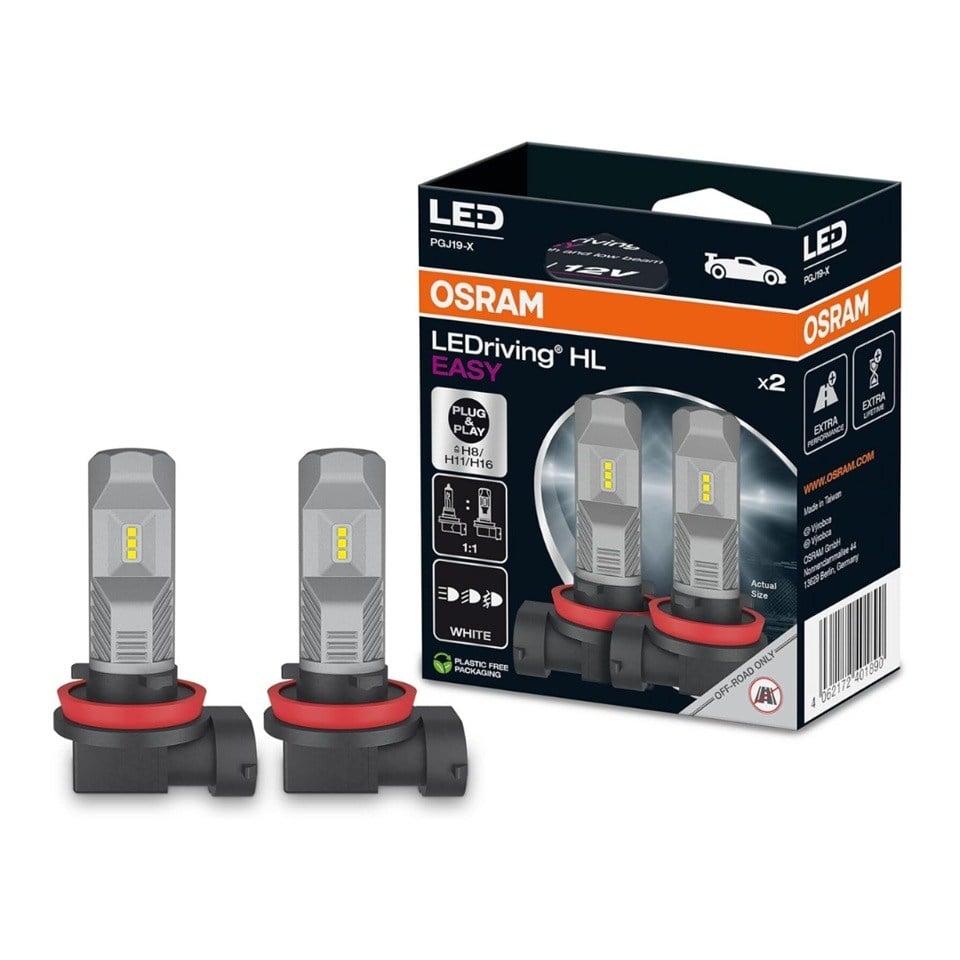OSRAM 12V H8/H11/H16 XENON LED FAR AMPUL SETİ LEDRIVING HL EASY GEN 2