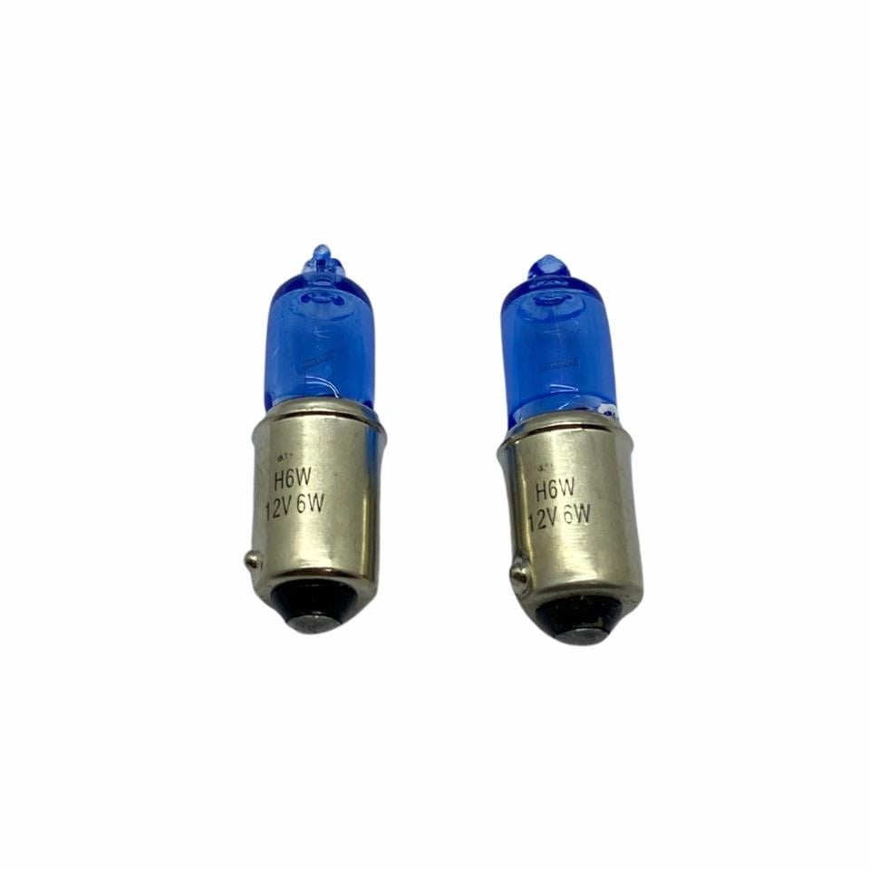 12V H6 AMPUL 6W BEYAZ IŞIK 5000K (2 AD)