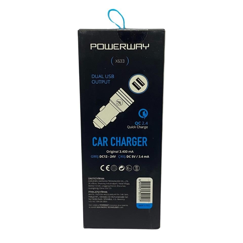12V-24V TELEFON ŞARJ CİHAZI 2.4 A/1 A (ÇAKMAK GİRİŞLİ) (2 X USB GİRİŞLİ) GÜMÜŞ GRİ 