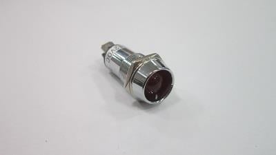 GÖZ LAMBASI KIRMIZI (METAL) (BÜYÜK LEDLİ) (16 MM)