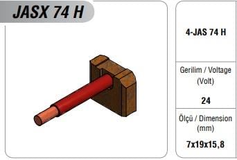 24V MARŞ KÖMÜRÜ HITACHI TİPİ (4 AD) ISUZU NKR/NPR