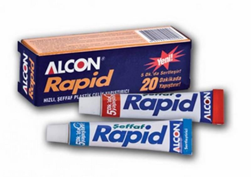ALCON RAPID PLASTİK ÇELİK YAPIŞTIRICI (ÇİFT KARIŞIM) (KUTU AMBALAJ) 16 GR
