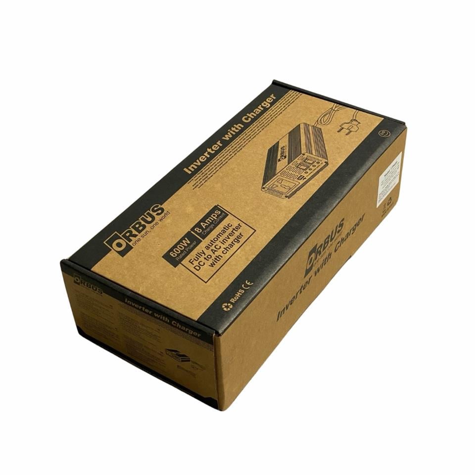 ORBUS 12V DC > 230V AC İNVERTER 600W (MODİFİYE) (USB ÇIKIŞLI) (10 A ŞARJLI)