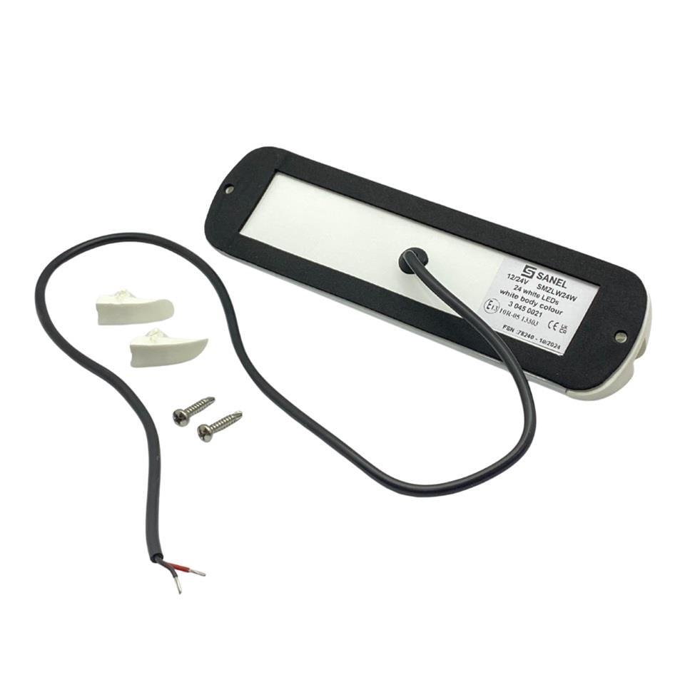 SANEL 10V-30V DIŞ AYDINLATMA LAMBASI (TAVAN LAMBASI) (24*0.5W LED) (SU GEÇİRMEZ) (200*80) (BEYAZ)