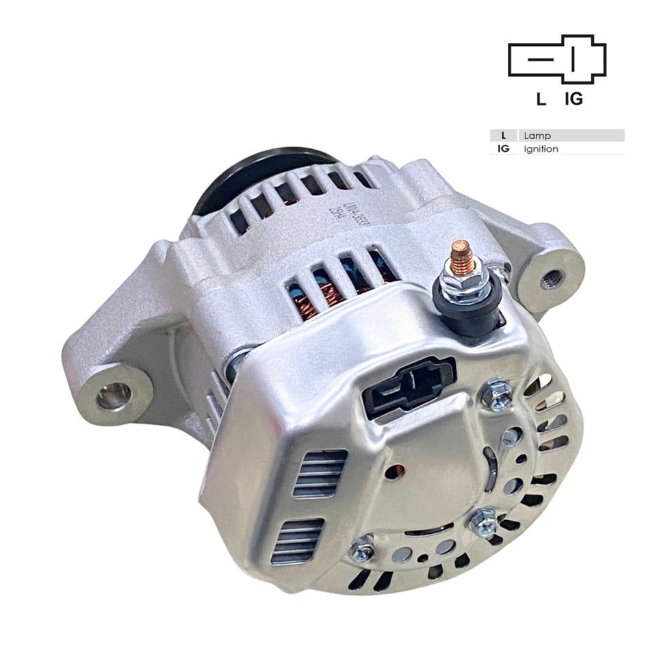 12V ALTERNATÖR DİNAMO NIPPON DENSO TİPİ 40 A (2 FİŞ) (IG-L) DAIHATSU HIJET-KOMATSU FORKLİFT