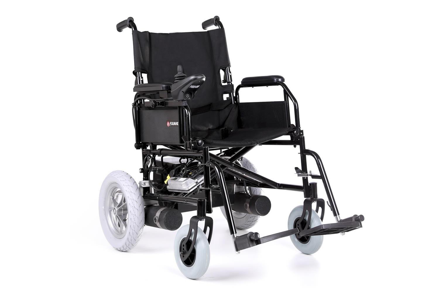 AKÜLÜ TEKERLEKLI SANDALYE (SİYAH) (2 X 26 AH AKÜLÜ) (ENGELLİ ARACI)