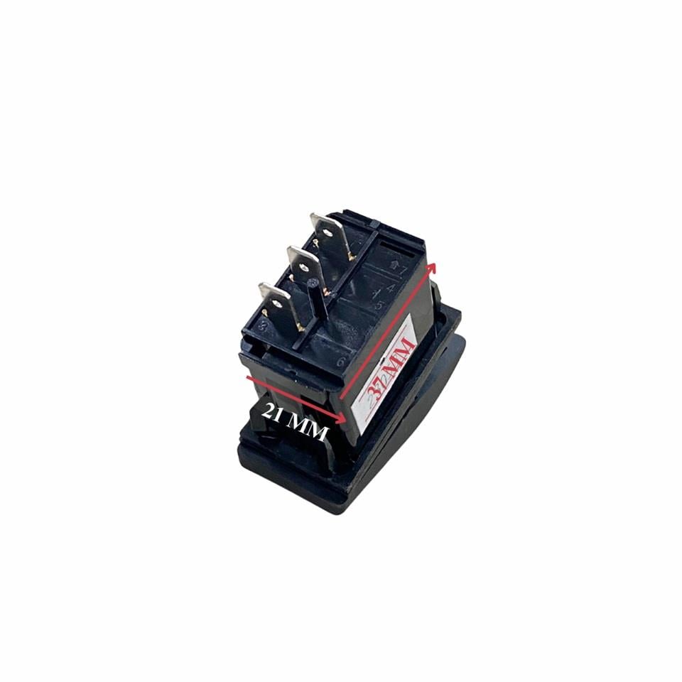 TUŞLU ANAHTAR SİNTİNE POMPA (3 FİŞ) (TEK TARAFA YAYLI) (12V 20A DC/24V 10A DC)