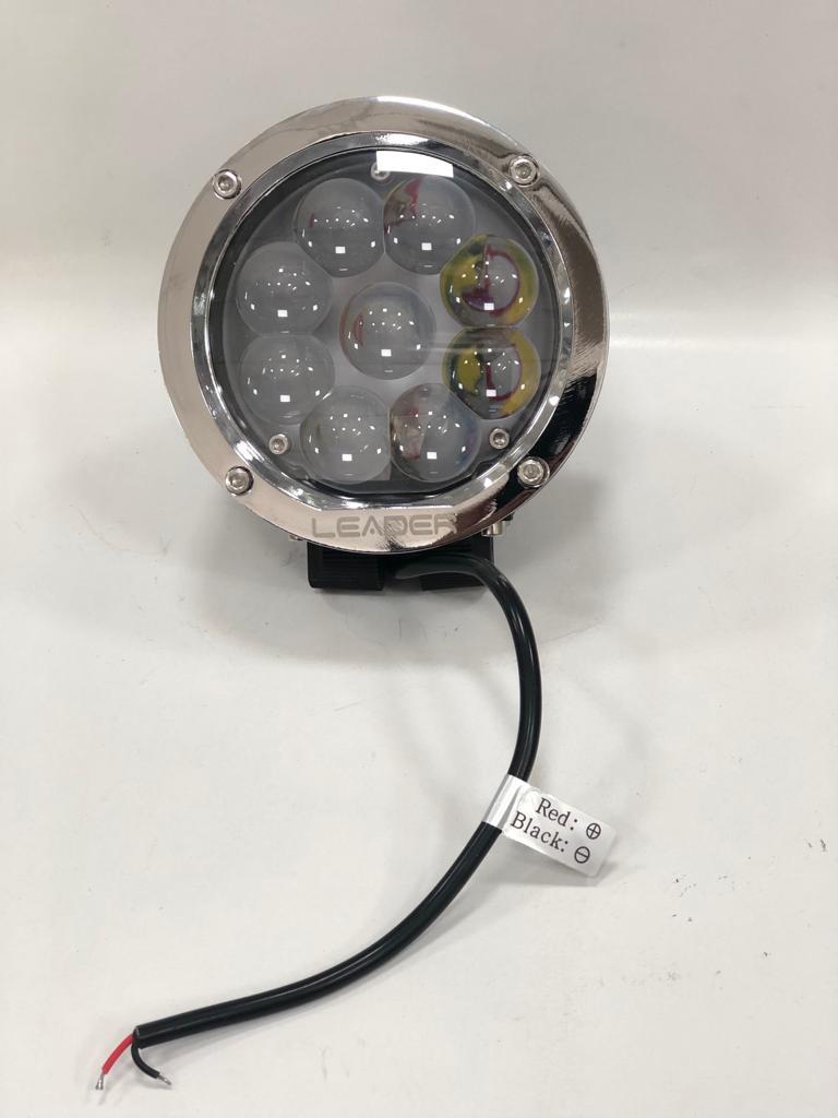 12V-48V OFF-ROAD YUVARLAK 9 LEDLİ MERCEKLİ LAMBA 45W (140 MM) 