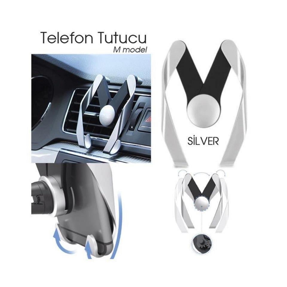 TELEFON TUTUCU IZGARAYA GEÇME (MIKNATISLI) (GÜMÜŞ)
