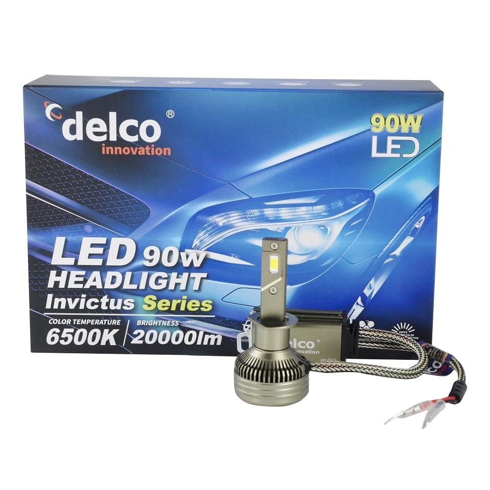 DELCO 9V-36V H1 CSP LED XENON FAR AMPUL SETİ 6500K 20000 LÜMEN 90W CANBUS