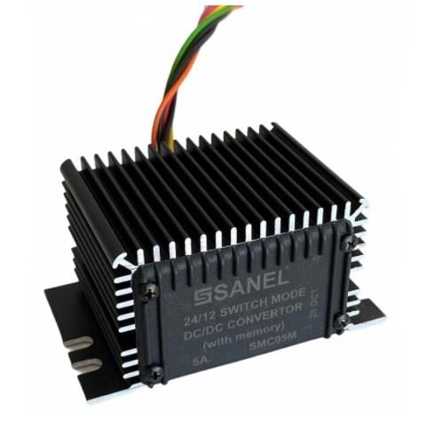 SANEL 24V>12V KONVERTÖR (VOLTAJ DÜŞÜRÜCÜ) 5 A/60 W HAFIZALI