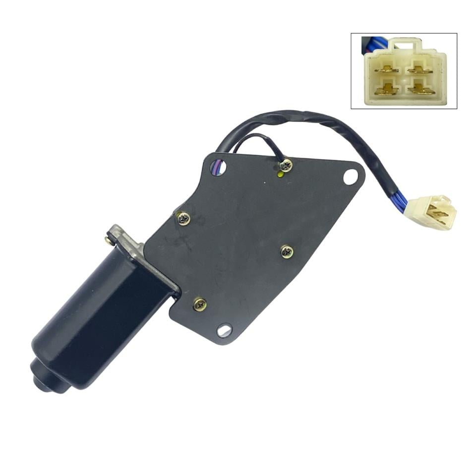 MITSUBA 24V SİLECEK MOTORU KABİN TİP TEK MİLLİ 90° KOMATSU PC60-7 İŞ MAKİNASI