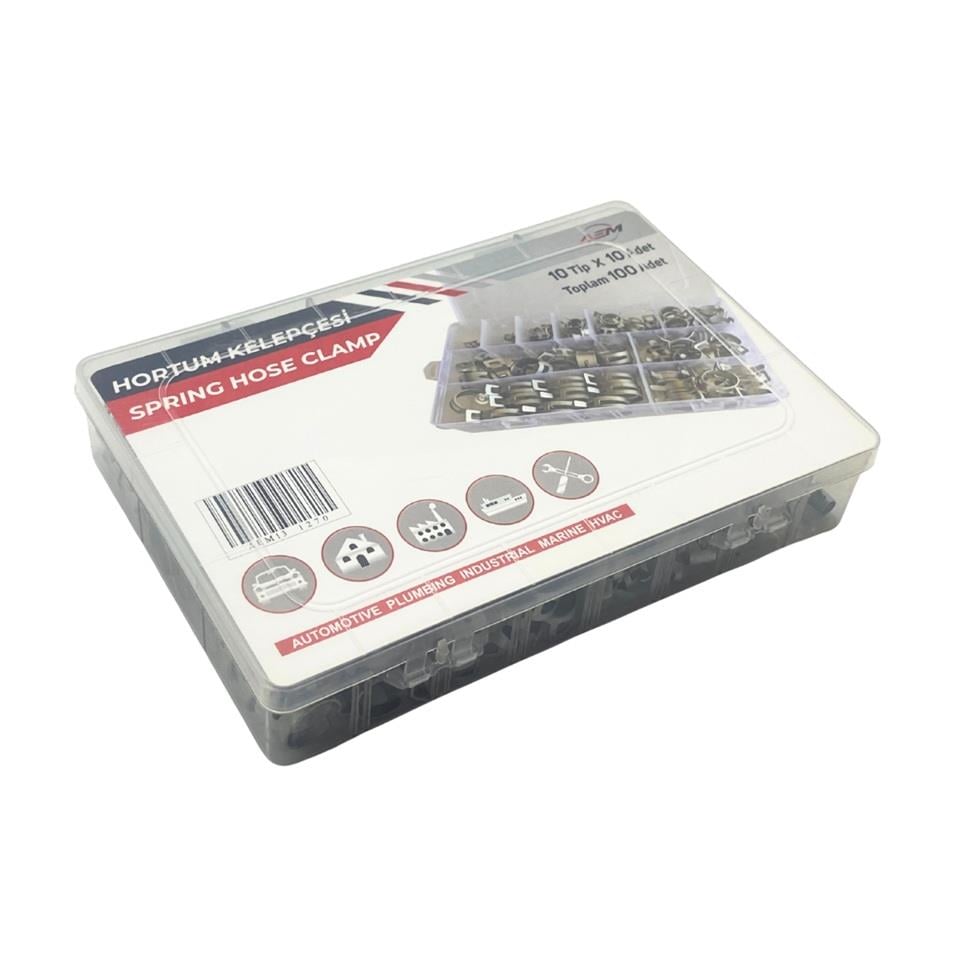 TESİSAT KELEPÇESİ SETİ METAL YENİ TİP (100 PARÇA)