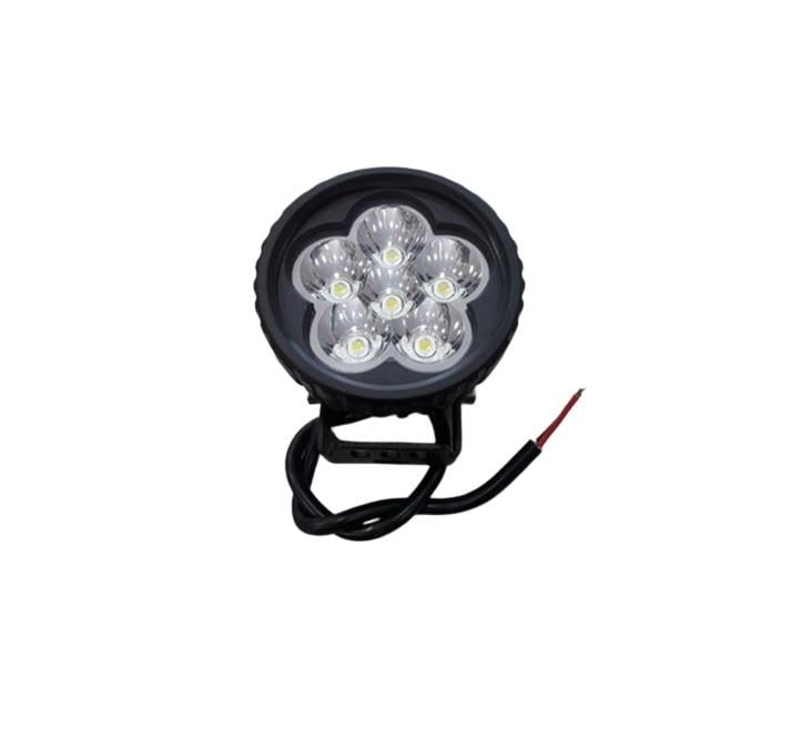 12V-24V LED LAMBA OFF-ROAD YUVARLAK 18W (6 X 3W) 