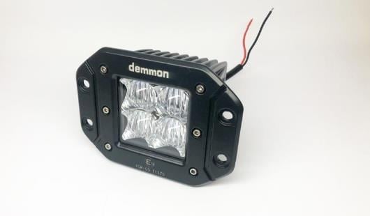 DEMMON 9V-30V ÇALIŞMA LAMBASI KARE (GÖMME TİP) (4 X 3W CRE LEDLİ) MERCEKLİ (80*74*72)