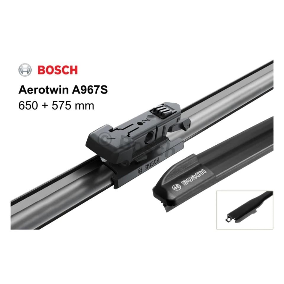 BOSCH SİLECEK SÜPÜRGESİ 650/575 MM AEROTWIN (A967S) MERCEDES 