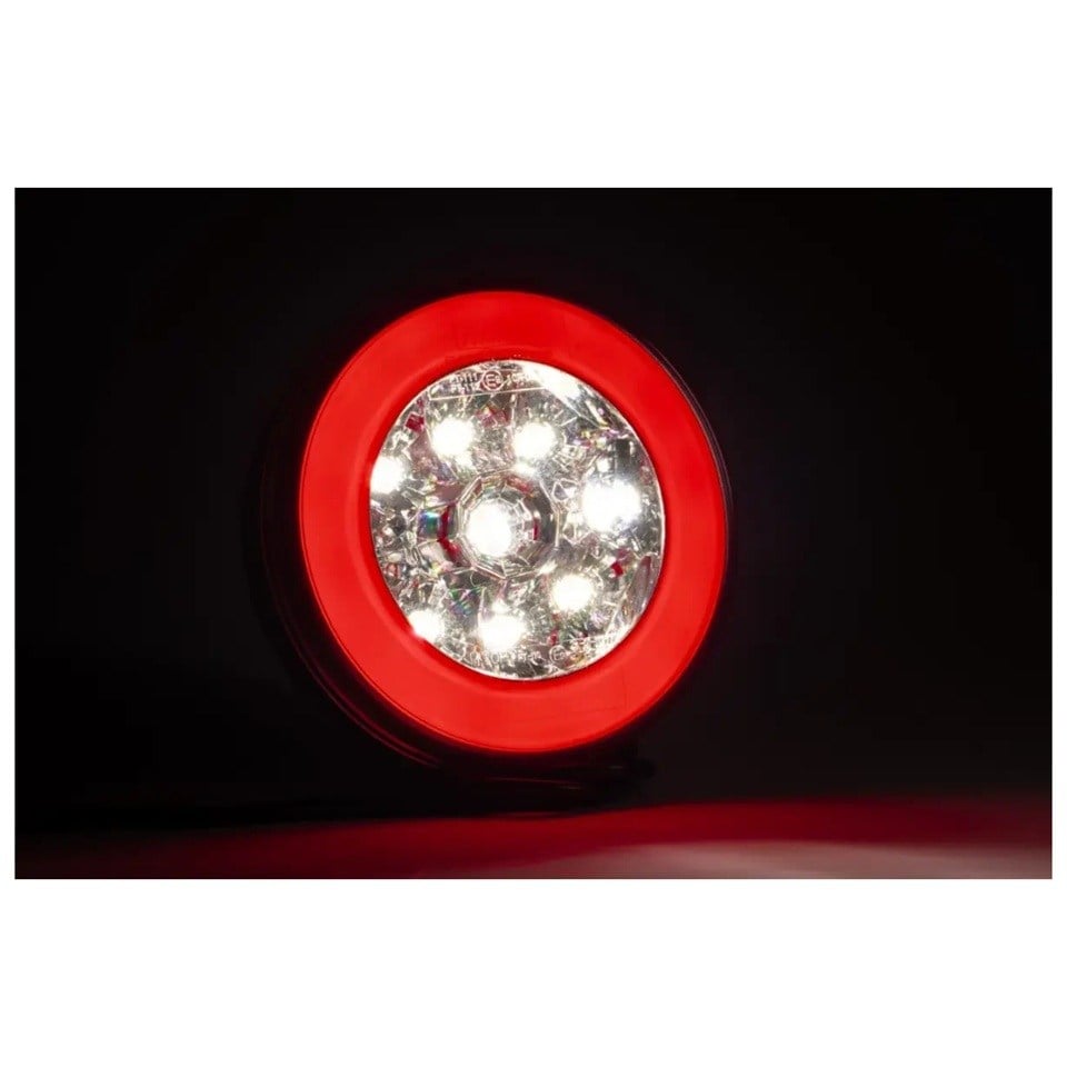 FRISTOM 12-24V PARK-GERİ VİTES LAMBASI LEDLİ (YUVARLAK) (140 MM) E9