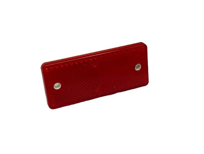DİKDÖRTGEN REFLEKTÖR KIRMIZI DELİKLİ (90*40 MM)