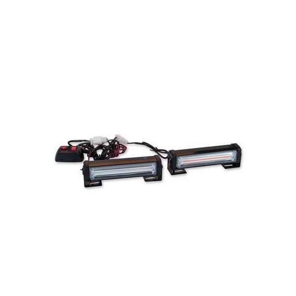 12V ÇAKAR LAMBA (6 FONKSİYONLU) ( COB LED) KIRMIZI/MAVİ (2 AD) (125 MM)