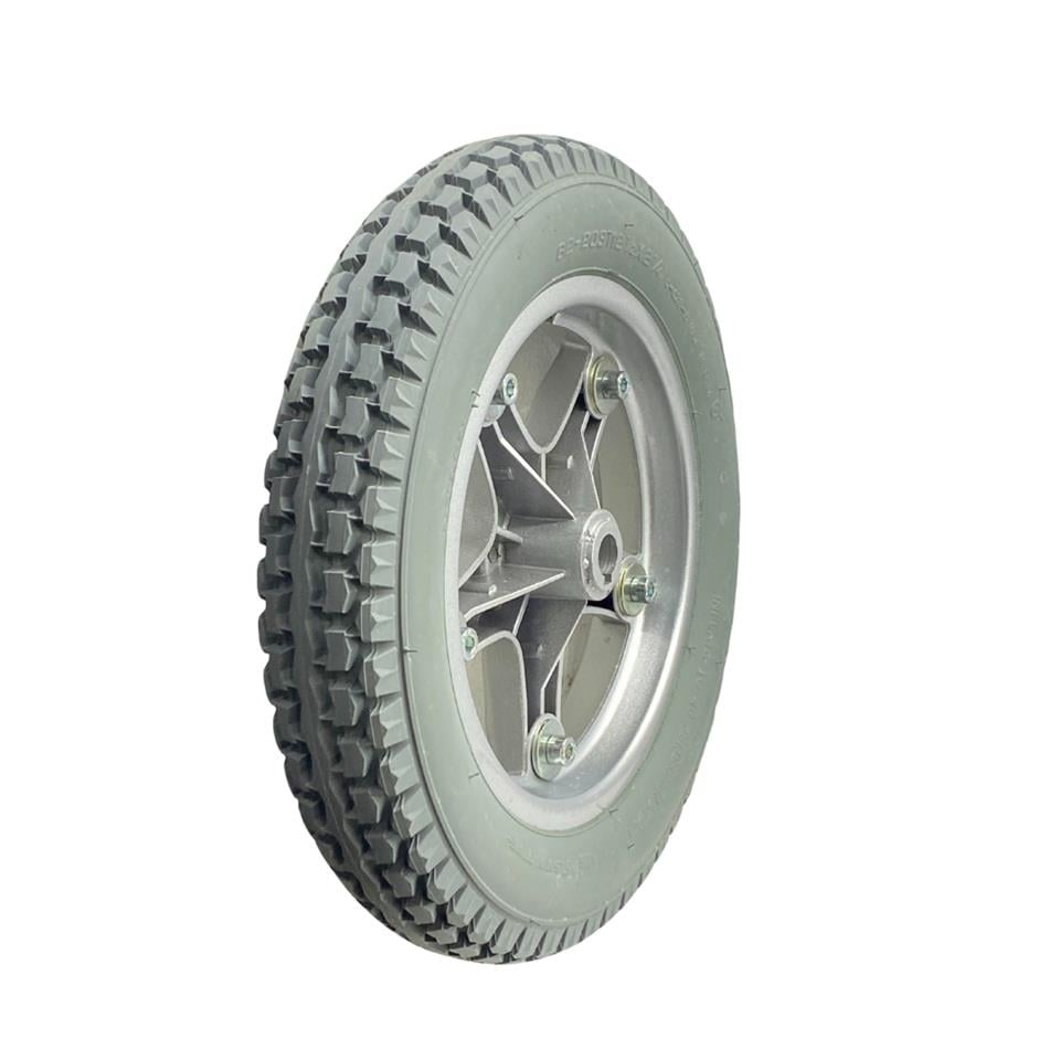 ARKA TEKERLEK SİLİKON DOLGU ALÜMİNYUM JANTLI 62-203 GRİ (12 1/2 X 2 1/4) ENGELLİ ARACI