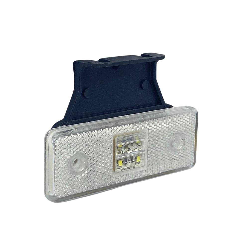 12V YAN PARK LAMBASI DORSE SİDE MARKER BEYAZ (4 LEDLİ) (110*42 MM)