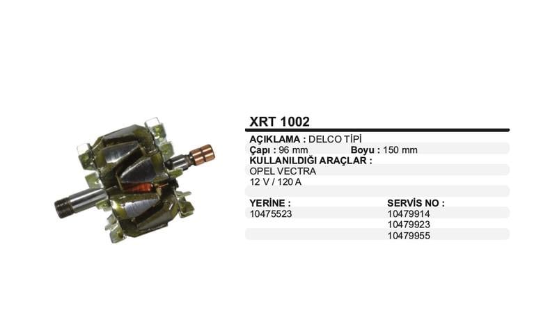 12V ALTERNATÖR ROTOR DELCO OPEL 120 A