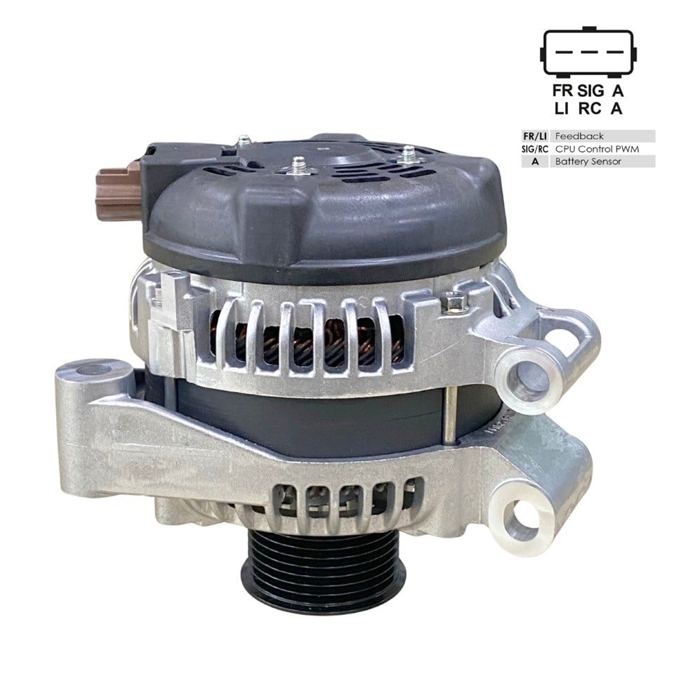 DENSO 12V ALTERNATÖR DİNAMO 150 A LAND ROVER 2004 > (FR-SIG-A) (3 FİŞ YANDAN SOKET)