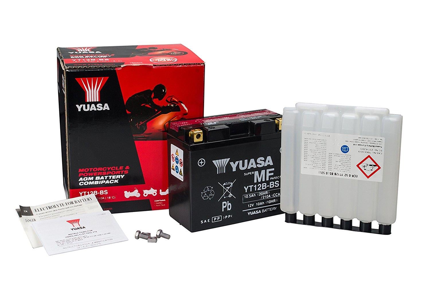 YUASA 12V 10 AH MOTOSİKLET AKÜSÜ 125 A (EN) (150*69*130) (YT12B-BS)