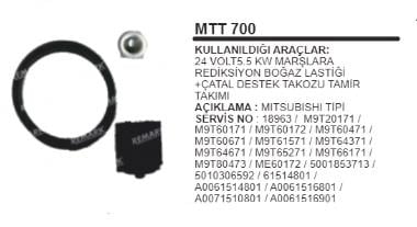 MARŞ ÇATAL DESTEK TAKOZU+REDÜKTÖR BOĞAZ LASTİĞİ TAMİR TAKIMI 5.5 KW (3 PARÇA)