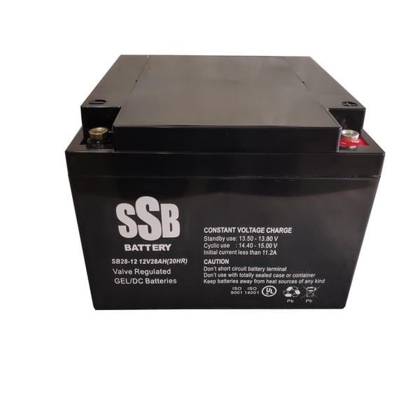 SSB 12V 28 AH ENGELLİ ARAÇ AKÜSÜ JEL (166*177*126) TSE'LI