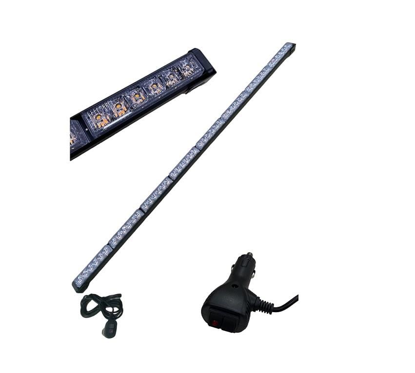 9V-36V LED BAR OFF-ROAD SARI ÇAKARLI (15 FONKSİYONLU) (ÇAKAR TEPE LAMBA) (120 CM)