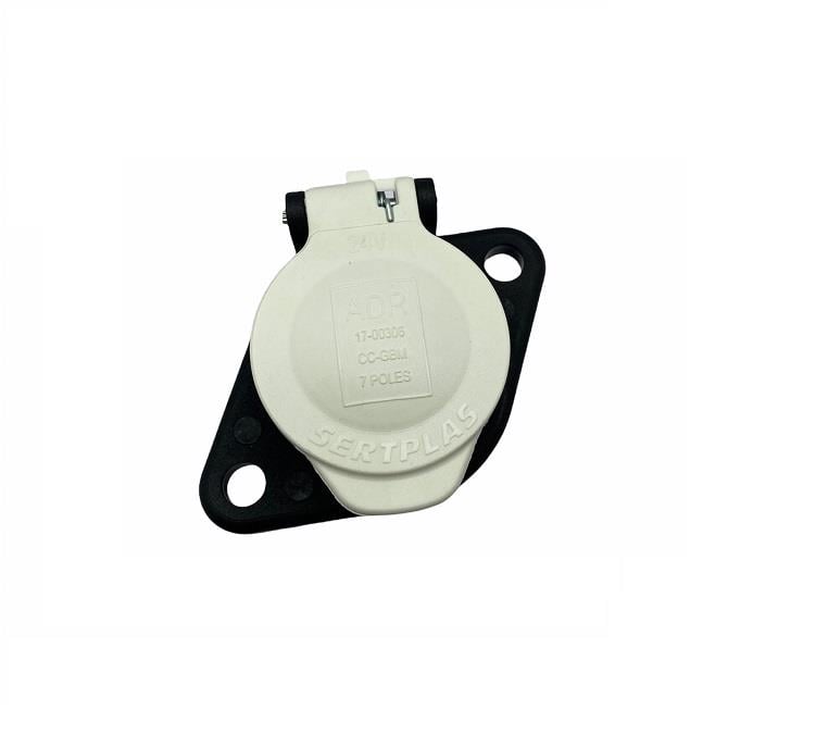 TIR DORSE ELEKTRİK SOKETİ (RÖMORK FİŞİ) (7'Lİ DİŞİ FİŞLİ) (PLS BEYAZ) (S TİPİ)