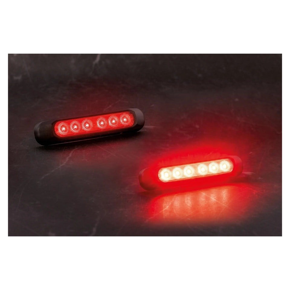 FRISTOM 12V-24V STOP LAMBASI (LEDLİ) (2 FONKSİYONLU) (FREN) (132*28 MM) E9