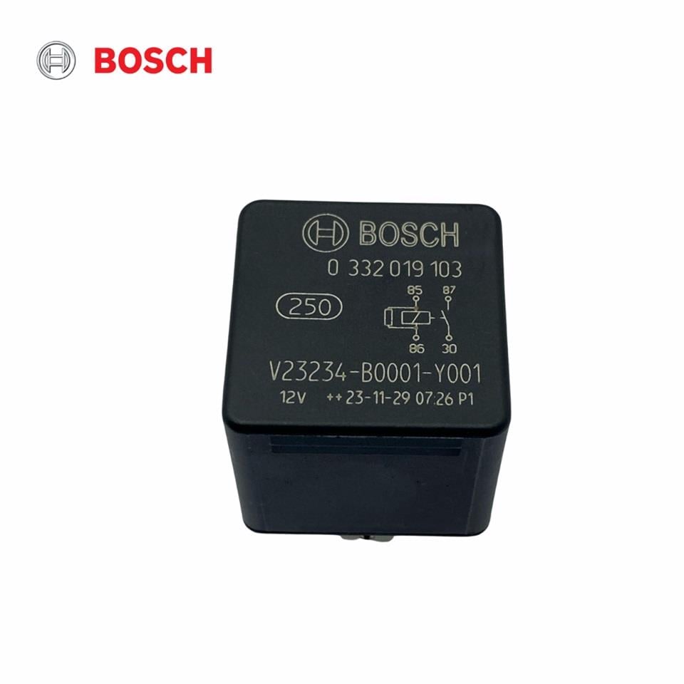 BOSCH 12V RÖLE 4 UÇLU 30 A (DİRENÇLİ) (30-85-86-87)