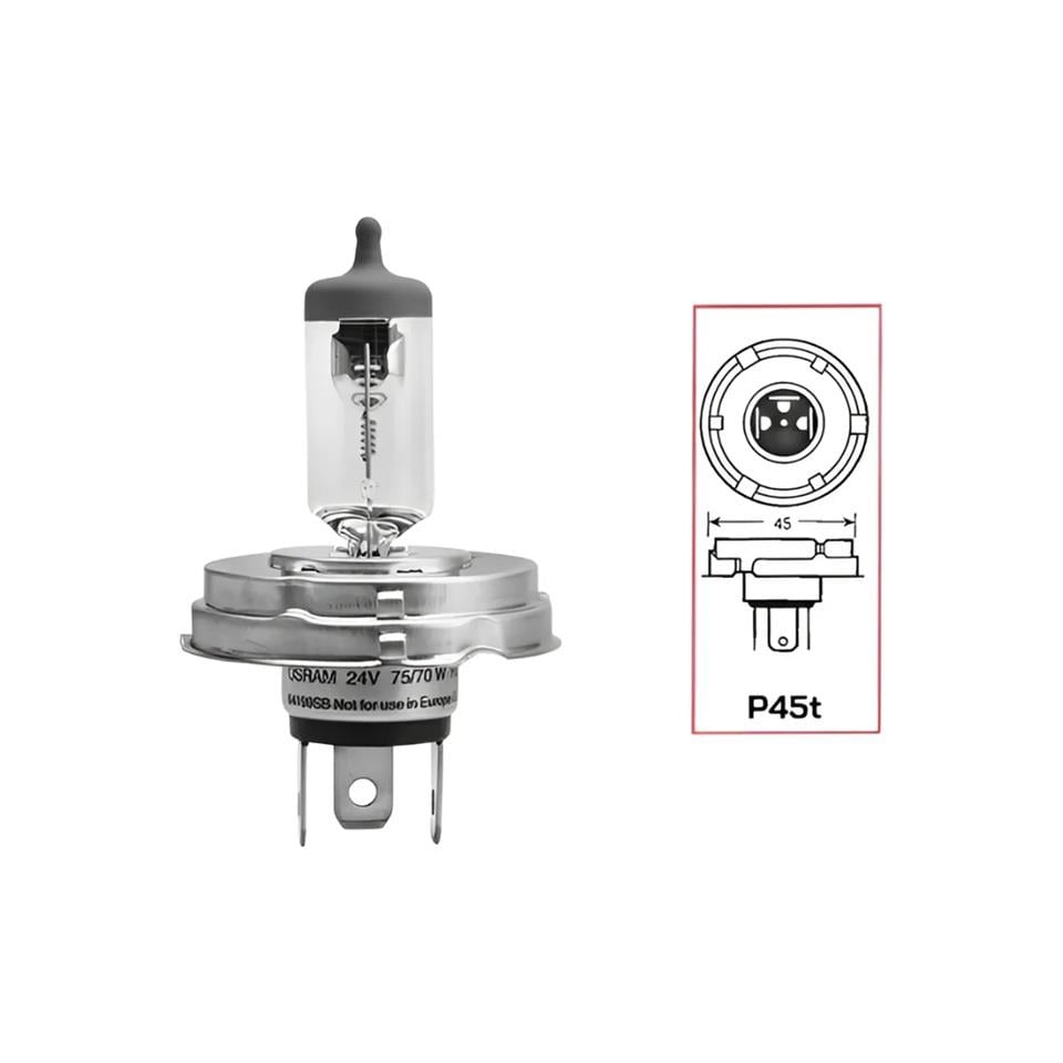 OSRAM 24V H4 AMPUL 75/70W 45T