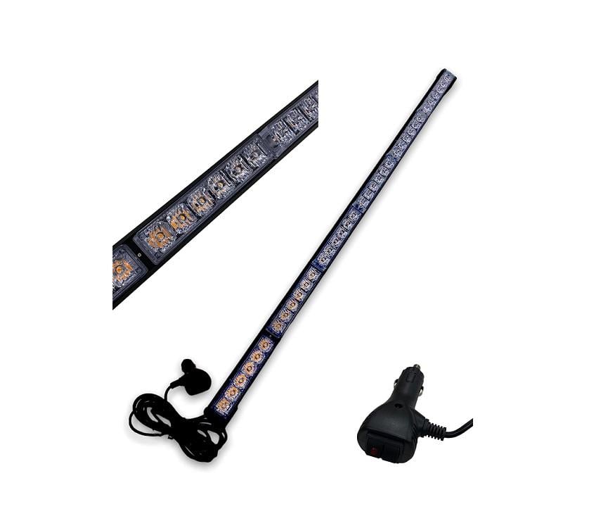 9V-36V LED BAR OFF-ROAD SARI ÇAKARLI (15 FONKSİYONLU) (ÇAKAR TEPE LAMBA) (90 CM) 