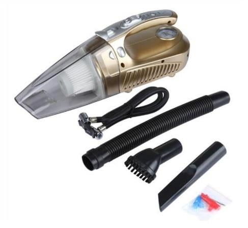 12V ARAÇ SÜPÜRGESİ 100W+HAVA KOMPRESÖRÜ (IŞIKLI ÇAKMAK FİŞLİ) (4 MT)