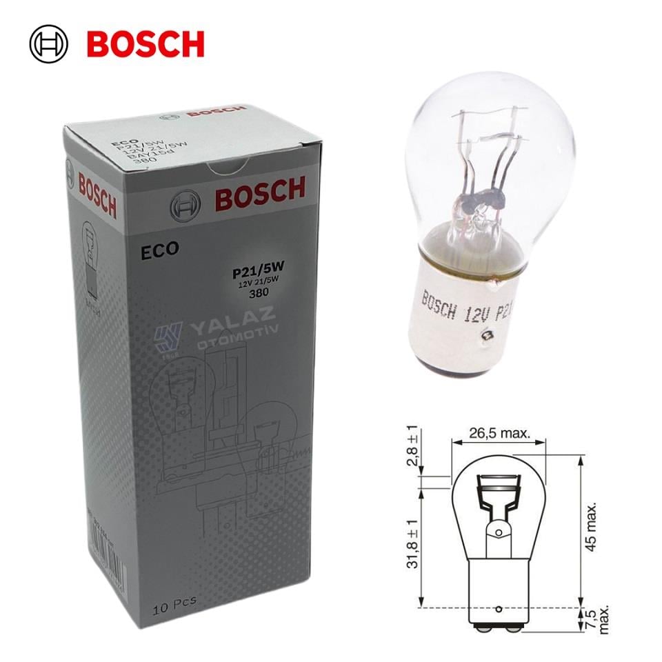 BOSCH 12V 1016 AMPUL 21/5W (10ADET)